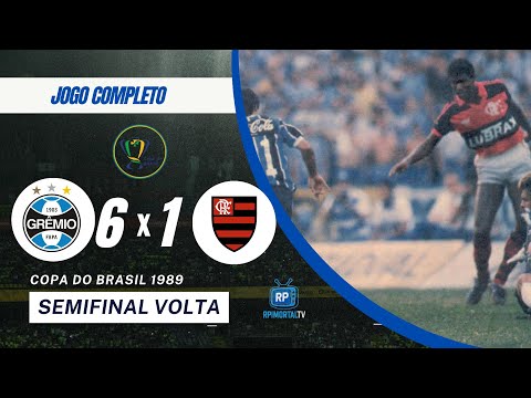 Grêmio 6 x 1 Flamengo Semifinal Copa do Brasil 1989 _ JOGO COMPLETO 