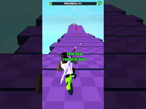 I Have The New Time World Record In Roblox Obby But You're On A Bike! #roblox #robloxshorts