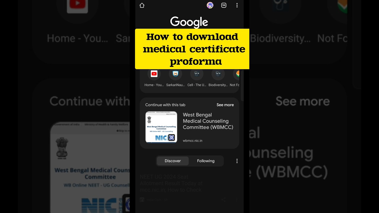 how to download neet medical certificate proforma #neet councelling and registration