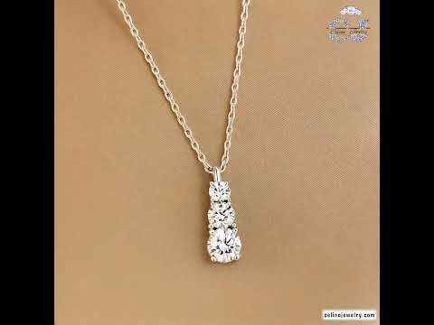 Moissanite Collarbone Necklace product video
