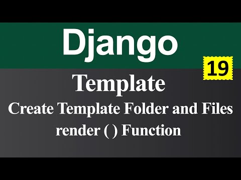 Template and How to Render Template Files in Django Hindi