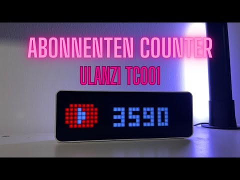 Ulanzi TC001 Smart Pixel Uhr I Abonnenten Counter I deutsch