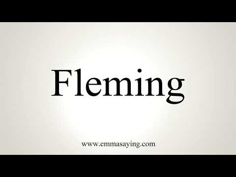 How To Pronounce Fleming