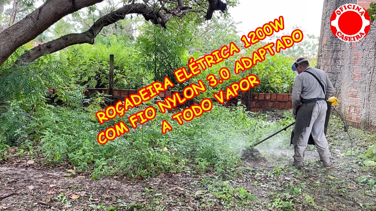 ROÇADEIRA ELÉTRICA 1200W A TODO VAPOR.
