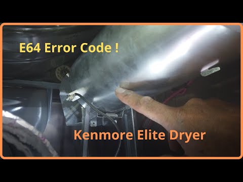 E64 Error Code KENMORE Elite DRYER FIX !