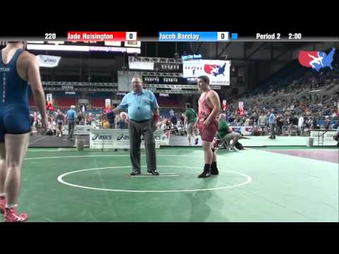 Fargo 2012 220 Round 2: Jade Hoisington (South Dakota) vs. Jacob Barclay (Indiana)