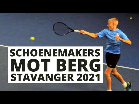 Hidde Schoenmakers mot Olav Berg, Finale, Stavanger Open TE U14, 2021, Boys 14 Cat 3
