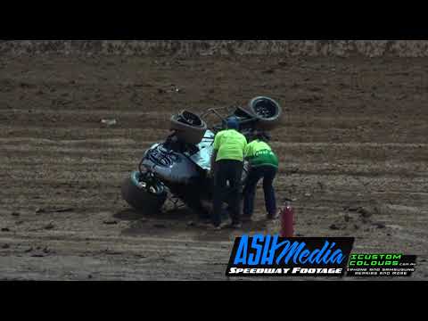 Speedcars: Reid Mackay Rollover - Archerfield Speedway