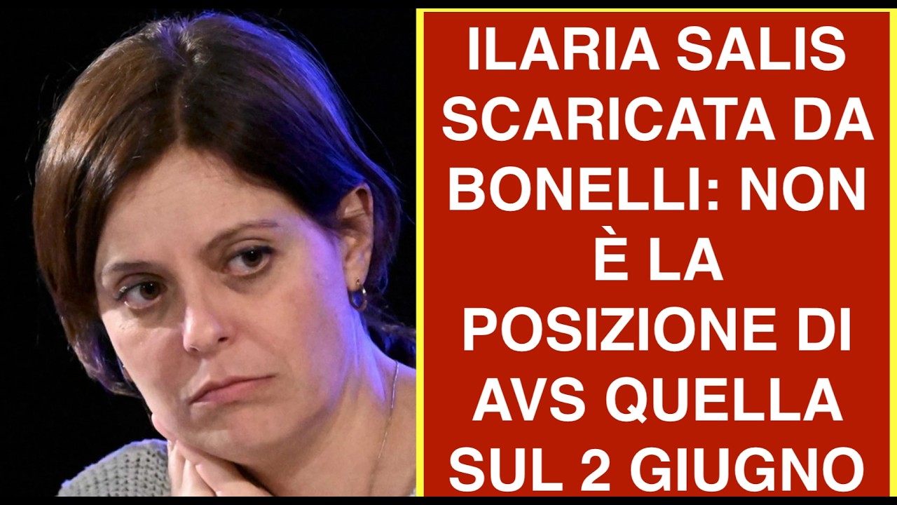 ILARIA SALIS SCARICATA DA BONELLI: NON È LA POSIZIONE DI AVS QUELLA SUL 2 GIUGNO