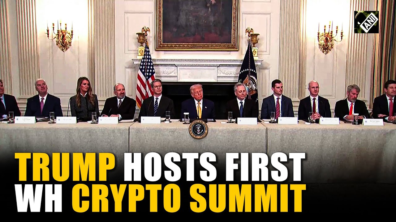 Breaking News: President Trump holds first ever Digital Asset Summit | White House| Cryptocurrency