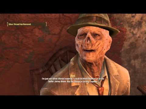 Fallout 4 - The Silver Shroud: Kent Connolly "Become Silver Shroud" Gives Armor Set & Machinegun
