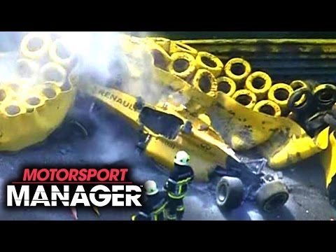 OUR DRIVER CRASHES INTO A WALL WTF! | Motorsport Manager PC