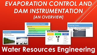 Evaporation Control & Dam Instrumentation Overview | Water Resources Engineering | Explained Notes