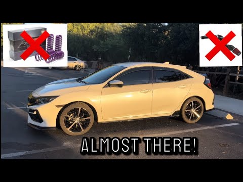 Taking The PRL Intake and D2 Lowering Springs Off | Worst Thing Happened | 10th Gen Hatchback Sport