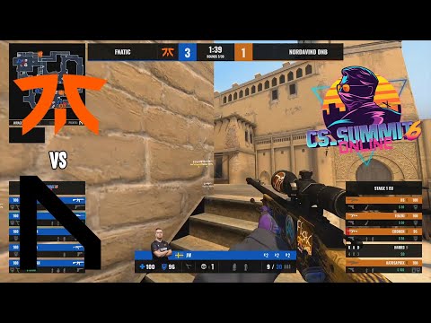Fnatic vs Nordavind (Map 1) - cs_summit 6 - Match Highlights | CSGO