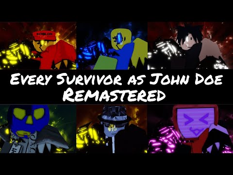 Roblox Forsaken Every Survivor As John Doe Remastered