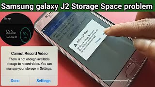 Samsung galaxy j2 storage space running out problem solve