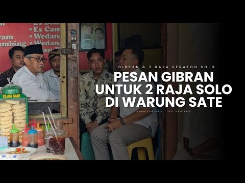 Gibran Pulang Kampung, Santap Sate Bersama Dua Raja Keraton Solo