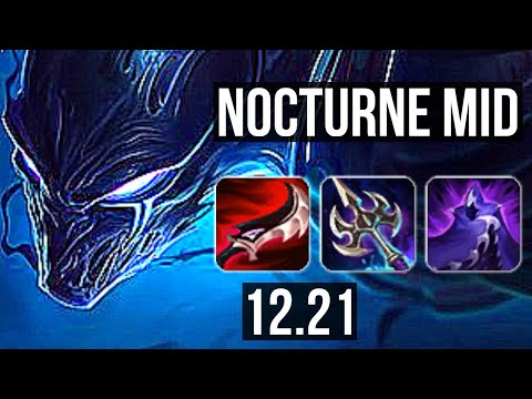 NOCTURNE vs SYNDRA (MID) | 5/0/8, 3.0M mastery, 1100+ games | KR Master | 12.21
