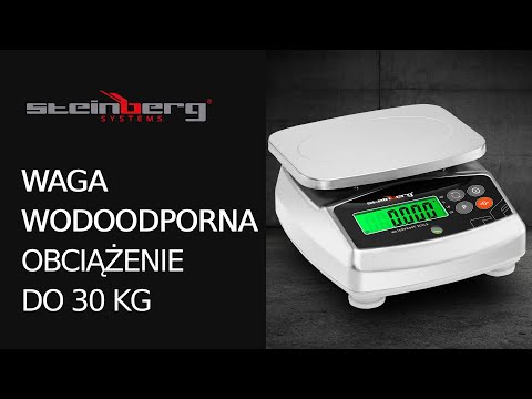 Video - Waga kuchenna wodoodporna - 30 kg / 1 g