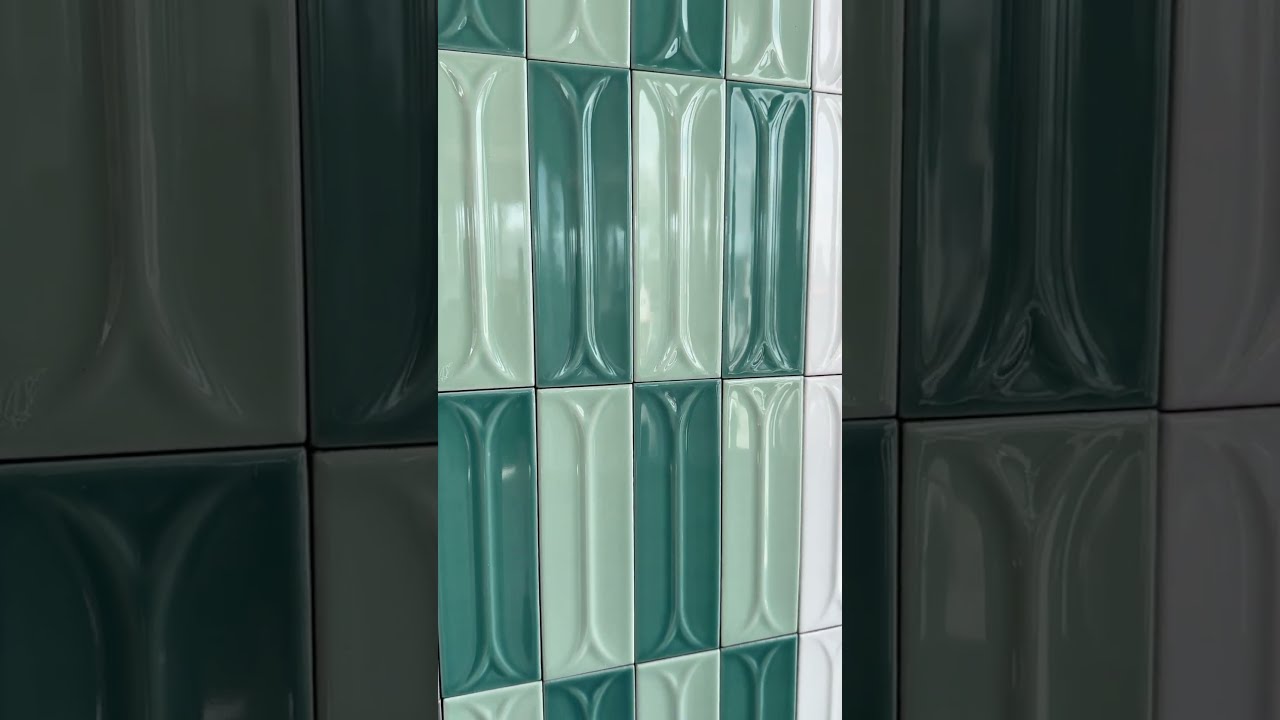 Cegiełki ceramiczne 3D eliptycznym reliefem na ścianę