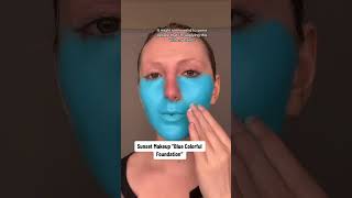 Covering My Whole Face in BLUE FOUNDATION 🫐