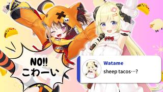 Gigi Wants to Eat Tacos with Watame in Japan! 🌮🚗 | Learn Japanese with Gigi & Watame
