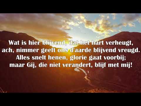 'Blijf met mij Heer'  | Johannes de Heer 586 met Tekst | Gemengd Koor + Orgel | 'Blijf bij mij Heer'