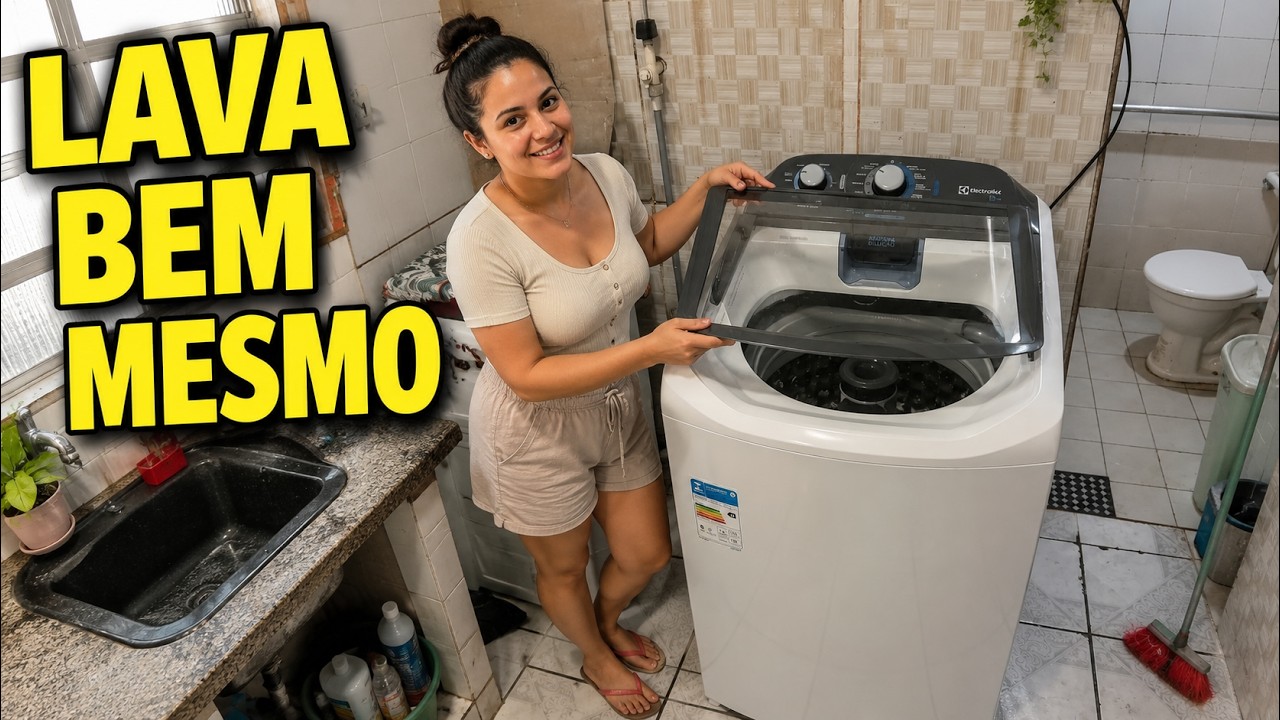 Miniatura da avaliação em vídeo de Máquina De Lavar Electrolux Efficient 13kg Auto Cesto Inox Branco
