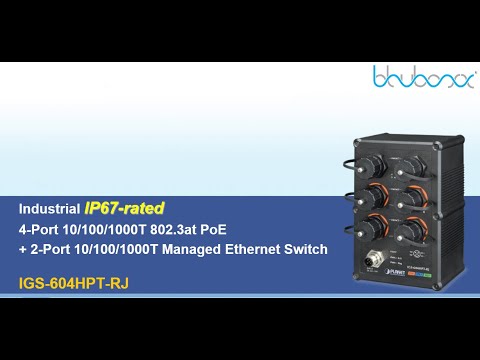 IGS-624HPT Industrial 4-Port 10/100/1000T 802.3at PoE + 2-Port 100/1000X  SFP Ethernet Switch - Planet Technology USA