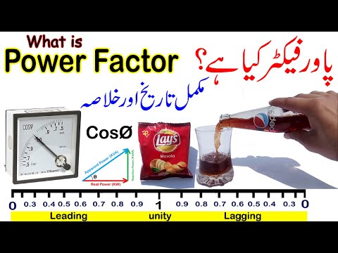 What is Power Factor in urdu/Hindi | complete history | leading lagging unity power factor
