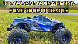 Traxxas Maxx Gets Shock Extenders And Aluminum Steering Blocks I Hope This Works