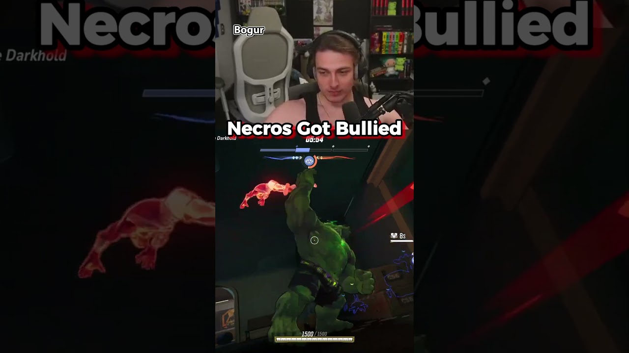 Bogur Stomped Necros 😭😭   #gaming #marvelrivals