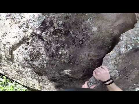 Climbing The Very Easy Route (13) pitch 1 at Mount Gibraltar