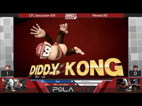 CFL Smackdown 104 WiiU - Kiki (Diddy Kong) vs Faux (Little Mac, Cloud) - Winners R2