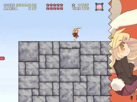 New Super Marisa Land - 100% Red Star Run - World 6 (Part 1)