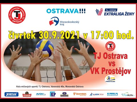 TJ Ostrava - VK Prostějov  Extraliga ženy, 2 kolo, 30.9.2021  17:00 hod
