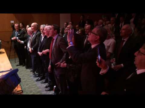 ANDRE AZOULAY AWARD CEREMONY New York - DAVID SERERO sings Morocco National Anthem (2017)