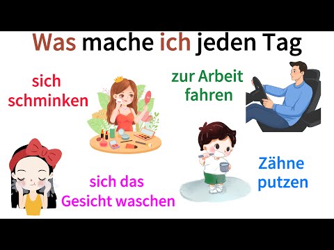 Learn German | 40+ words for daily routine with example sentences | Speaking & Listening | A1-B1