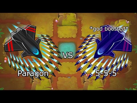 Ace Paragon VS God Boosted 5-5-5 Ace (Bloons TD 6)