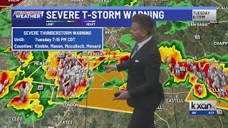 Severe Thunderstorm Warnings issued in the Hill Country | May 19 KXAN weather update
