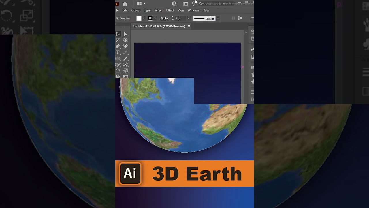 3D Earth in Illustrator