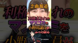 【歪曲報道】利権まみれのマスゴミを小野田議員がぶった斬る #日本 #政治 #政治家