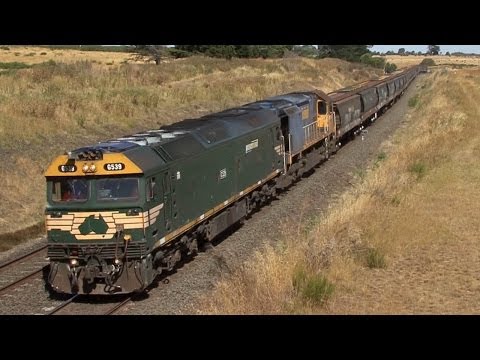 Northbound Grain - Geelong to Maryborough: Australian Trains
