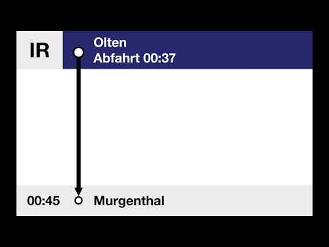 BLS Ansagen • IR17 • Olten – Murgenthal (Bauarbeiten)