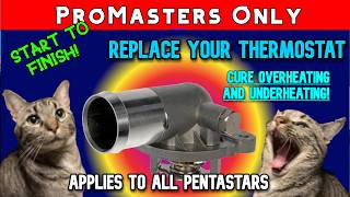 Start to Finish: Pentastar Thermostat Replacement, Upgrade to Aluminum. Overheat, underheat HOW TO!
