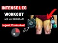 15 min dumbbells only Leg home workout
