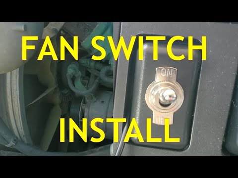 How to install fan switch for semi truck. volvo d13 truck