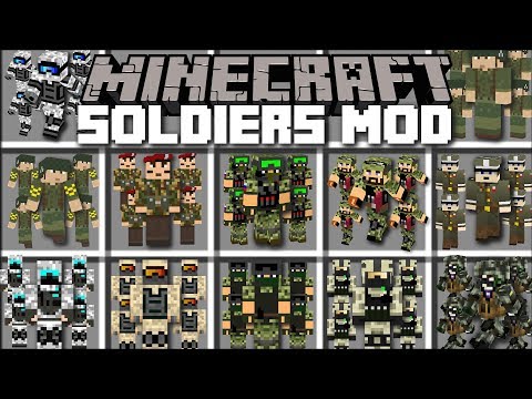 Minecraft SOLDIERS MOD / FIGHTING AGAINST MARK THE NOOB WITH SOLDIER BATTLES!! Minecraft