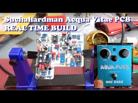 Suchahardman Acqua Vitae (MKI MN3005 Aqua Puss) DIY Analog Delay PCB Real Time Build